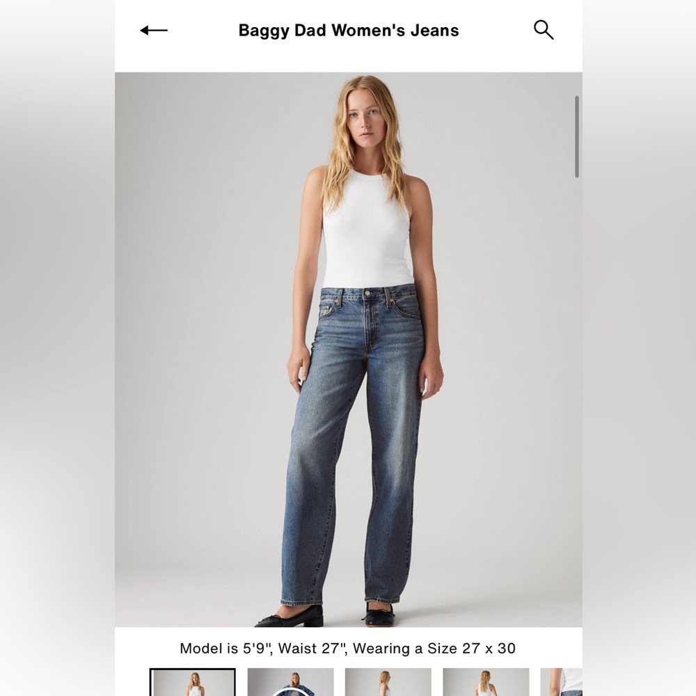 Levi’s baggy dad jeans